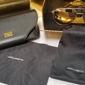DOLCE & GABBANA GOLD SUNGLASSES